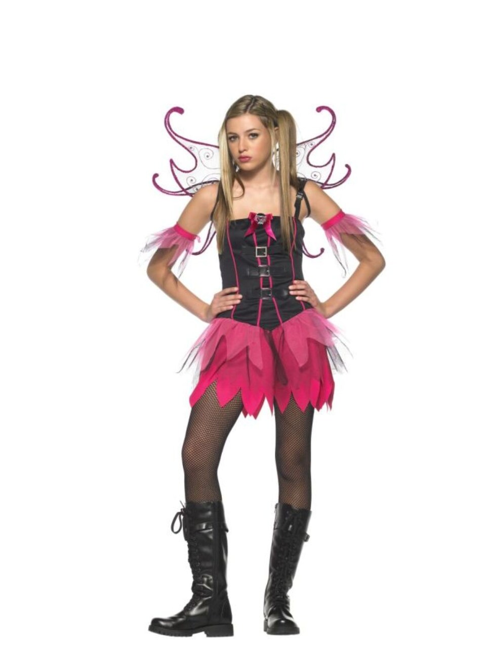 The Costume Center Pink and Black Pixie Girl Teen Halloween Costume - Medium